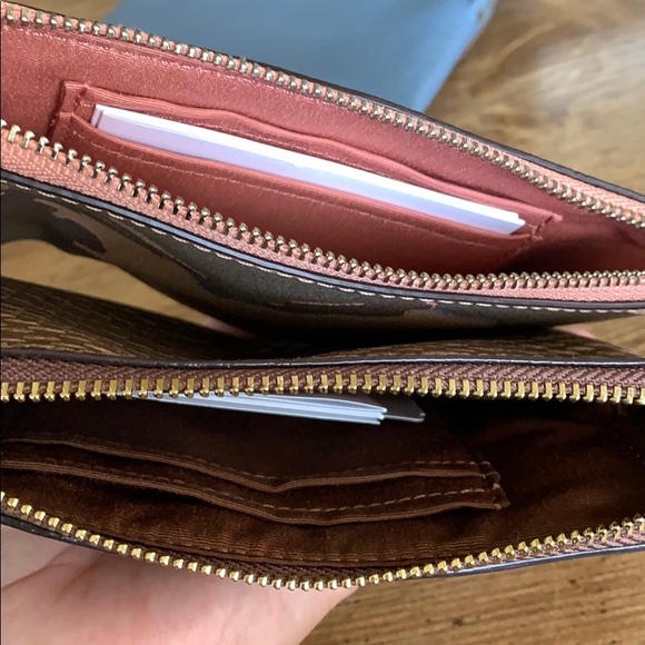 Coach Corner Zip Wristlet - Picture 4 of 5